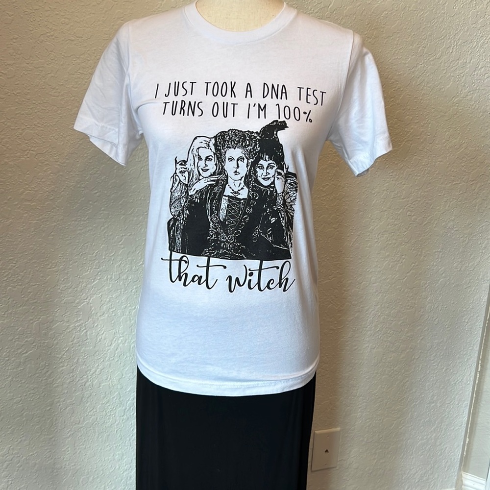 Witch Halloween Graphic Tee Shirt Women SM Hocus Pocus Lizzo Sanderson Sisters - Picture 6 of 15